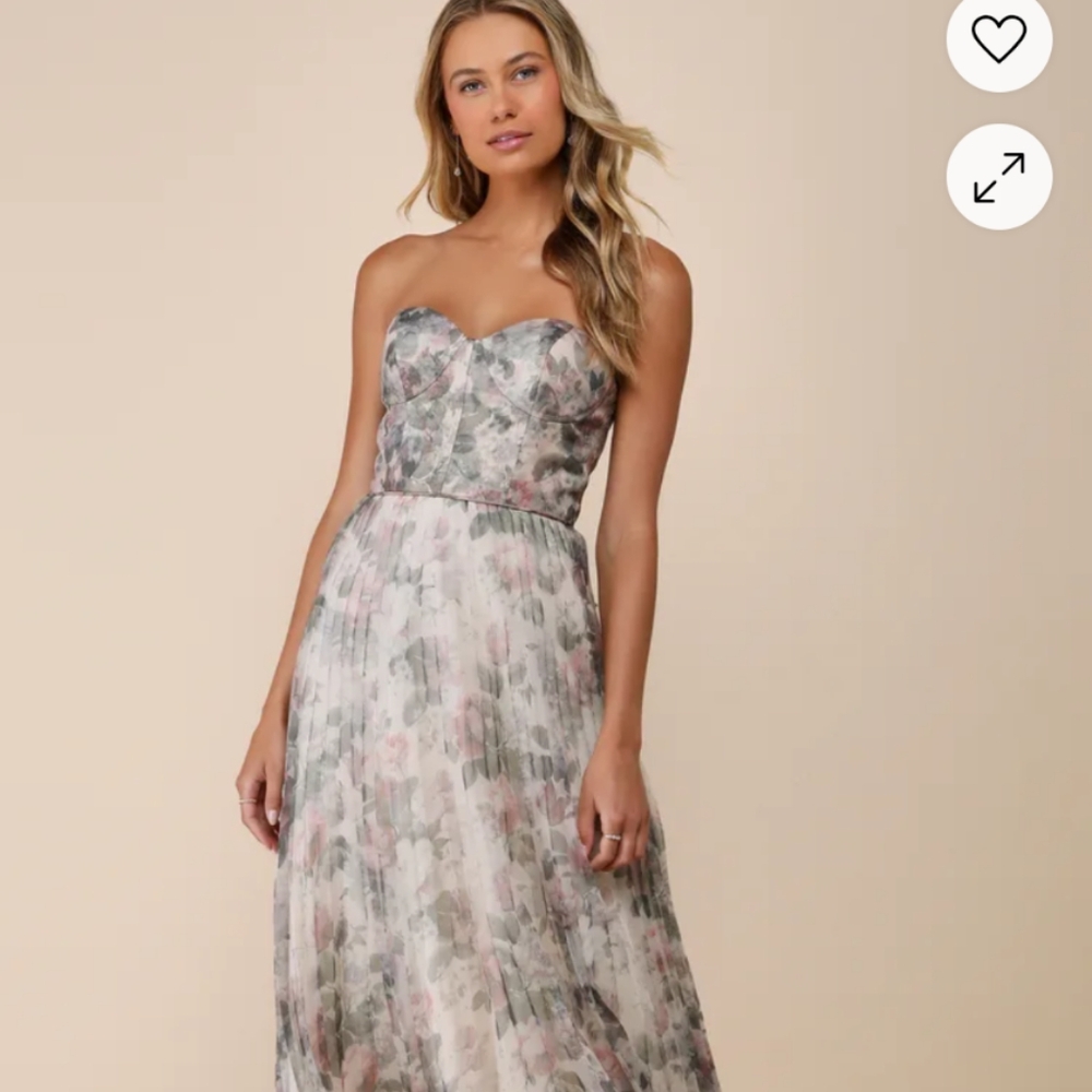 Lulu's Most Beautiful Day Floral Bridesmaid dress - 6, worn once